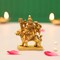 Brass Durga Idol Statue Religious Figurine Goddess Maa Durga Mata Rani Murti for Navratri Pooja Room Home Temple Mandir Decor - Housewarming Gift (3.5 Inches)